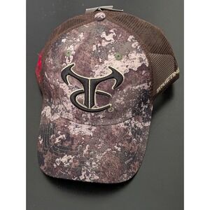 True Timber Camo Hat Snapback Trucker Cap Mesh  Taco Johns X Mountain Dew NWT